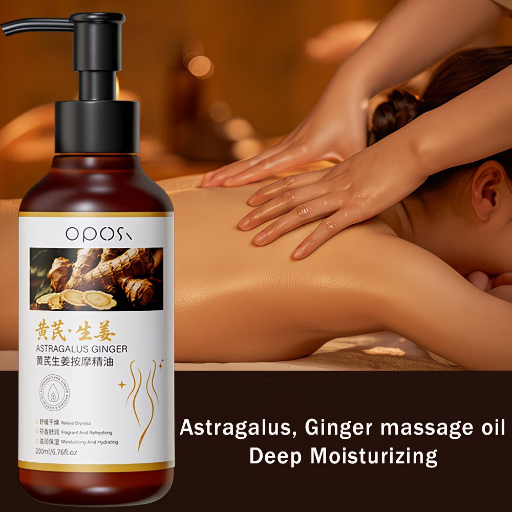 Ouposhi Astragalus & Ginger Massage Oil (200ml)
