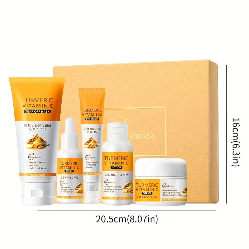 Turmeric & Vitamin C Brightening Travel Skincare Set