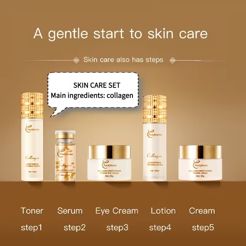 Gentle Korean Skincare Collagen Set (14-Piece Set)