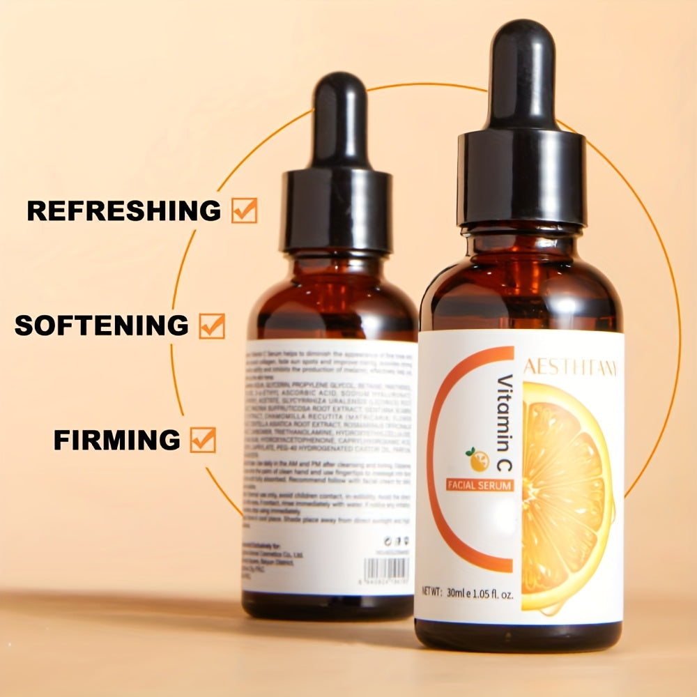 Vitamin C Brightening Facial Serum with Hyaluronic Acid & Panthenol – 30ml