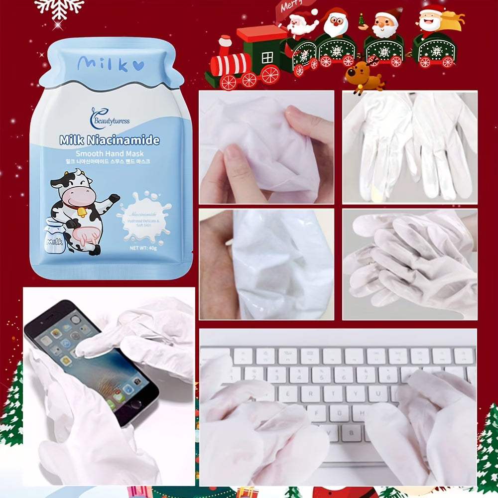 《The Bulk & Buy Store》15-pack, Milk Niacinamide Hand Mask Skincare Set | Starting from 5 items, as low as £24.96