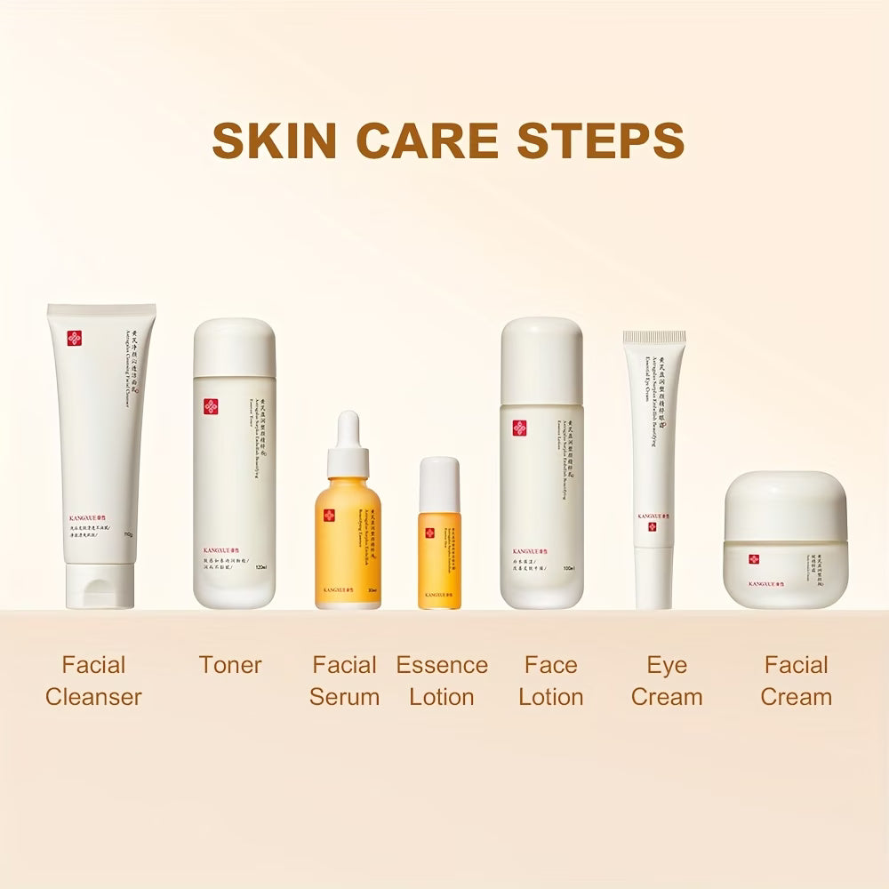 Atractylodes & Peptide Herbal Skincare Set – Hydrating, Brightening & Oil Control