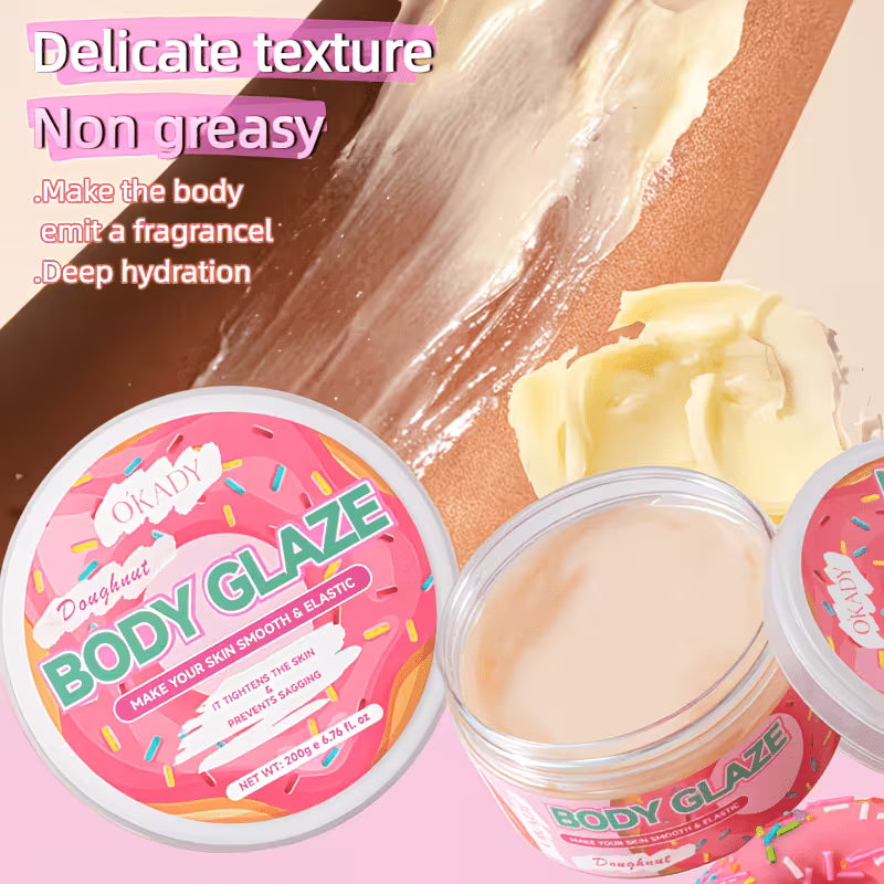 Sweet Donut Body Butter with Squalane & Shea Butter – Long-Lasting Hydration, Radiance & Low-Sensitivity | 200g