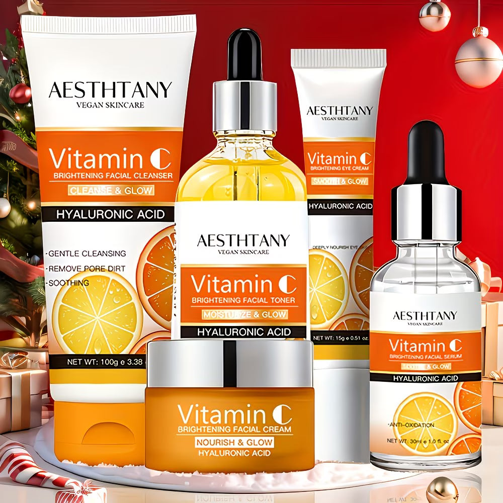 Vitamin C Hautpflege-Geschenkset – 5-teiliges Set