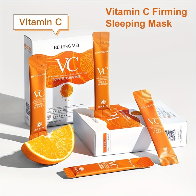 《The Bulk & Buy Store》Benefit Firming & Anti-Wrinkle Vitamin C Sleeping Mask 4g x 20 sachets | Starting from 5 items, as low as £8.42