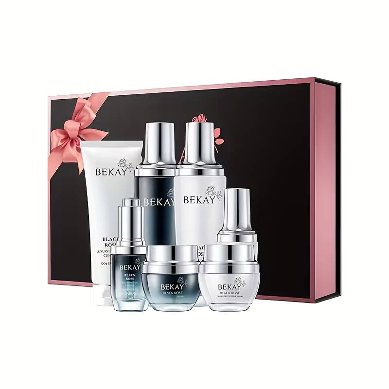 Französisches Schwarze Rose Hautpflegeset — 7-teiliges Set