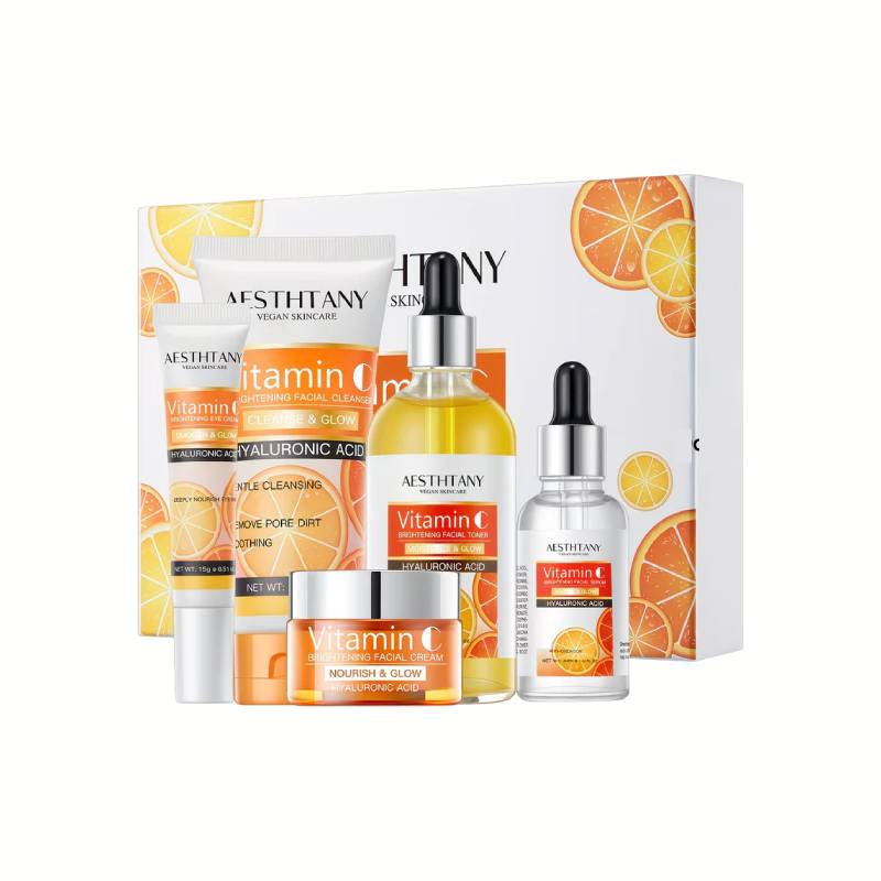 Vitamin C Hautpflege-Geschenkset – 5-teiliges Set
