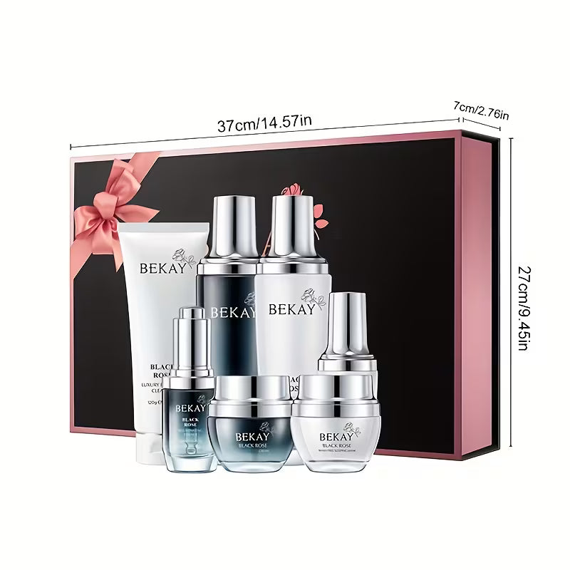Französisches Schwarze Rose Hautpflegeset — 7-teiliges Set