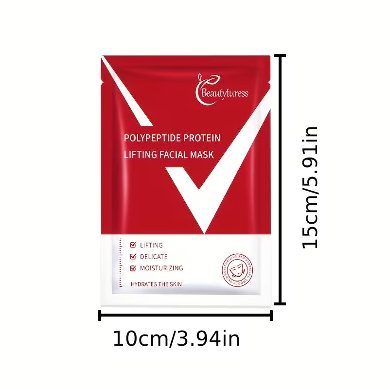15 Stk. Peptid-Protein-Lifting-Maske – V-Linien-Lifting-Maske