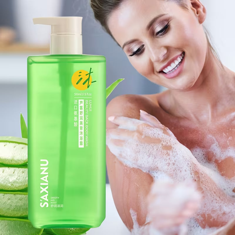 Aloe Vera, Niacinamide & Hyaluronic Acid Body Wash – Deep Cleansing, Oil Control & Long-Lasting Moisture