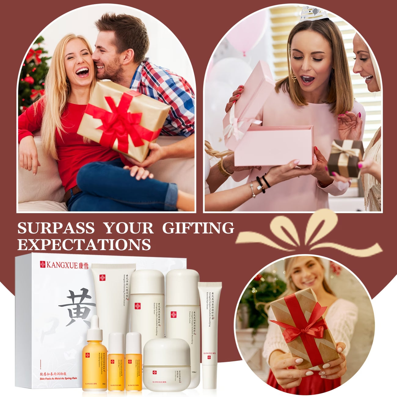 Atractylodes & Peptide Herbal Skincare Set – Hydrating, Brightening & Oil Control