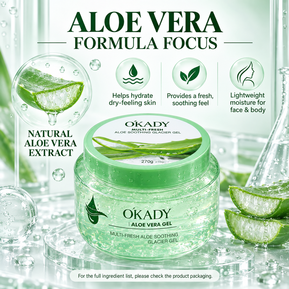 O'KADY Multi-Flavor Fresh Aloe Gel