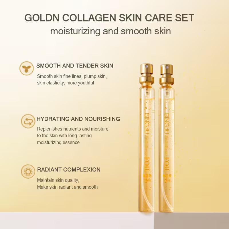 6pcs Snail Skincare Set & 6pcs Luxury Golden Protein Set