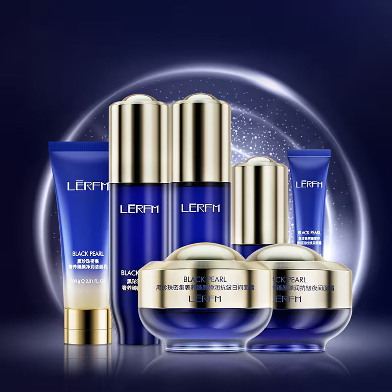 《The Trade & Retail Store》LĒRFM Black Pearl Intensive Luxury Facial Care Gift Set (7-Piece Set)