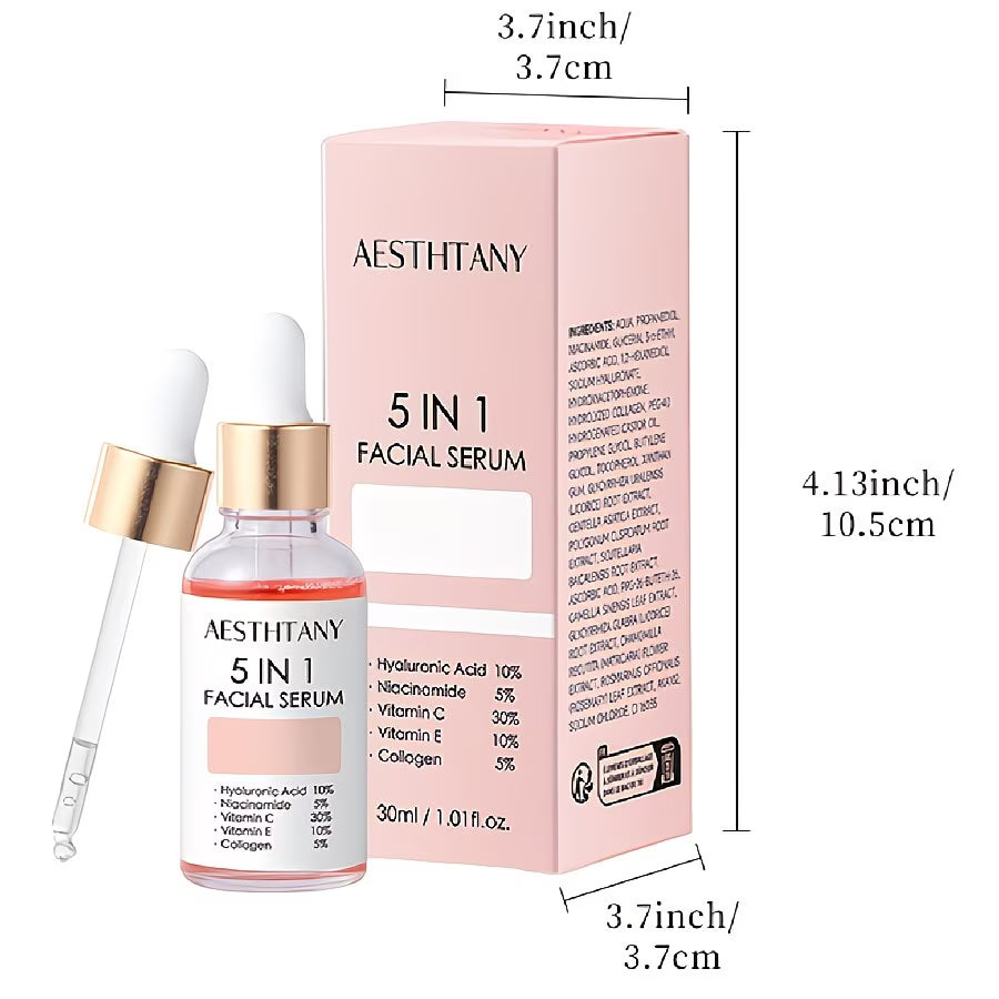 5-in-1 Hyaluronic Acid Facial Serum – 30ml