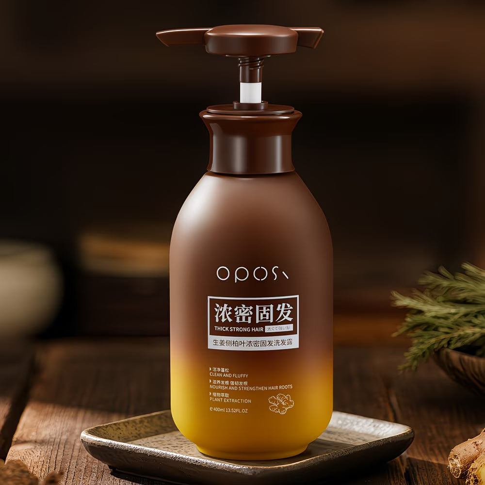 Ingwer- und Lebensbaumblatt-Shampoo für dichtes Haar – 400 ml