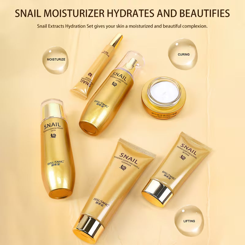 6pcs Snail Skincare Set & 6pcs Luxury Golden Protein Set