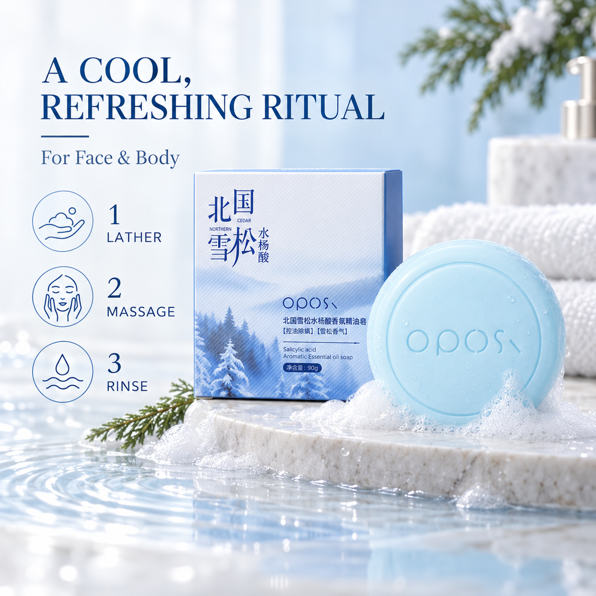Northern Fir & Cedar Salicylic Acid Clarifying Soap