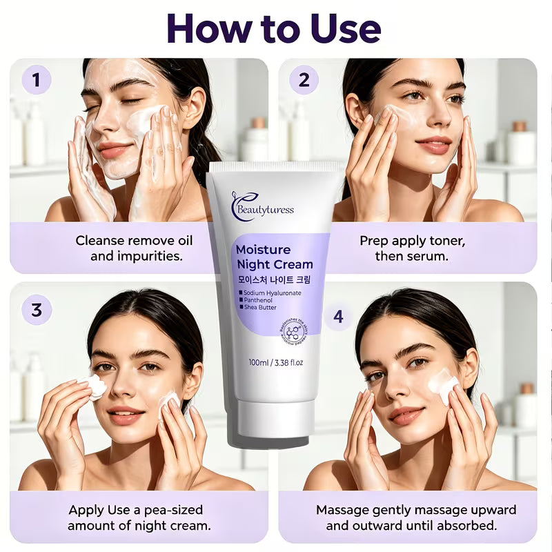 Moisturizing Night Cream with Avocado Butter & Hyaluronic Acid – 100ml