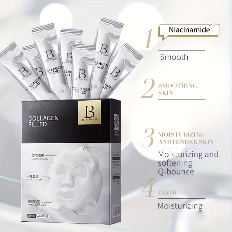 Bosin Collagen Skincare 7-Piece Set + 2 Boxes of Collagen Masks