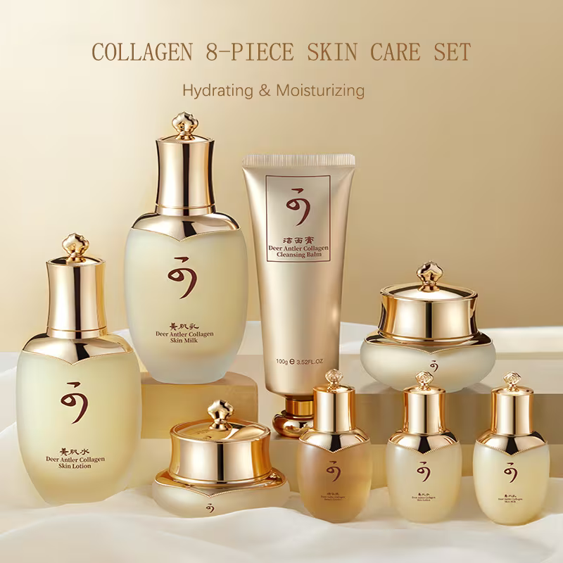8pcs Luxury Skincare Set & 5pcs Golden Tearing Mask
