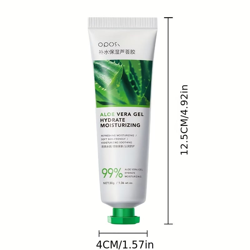 99% Aloe Vera Moisturizing Gel with Hyaluronic Acid – Soothing, Non-Greasy & Sensitive Skin Safe